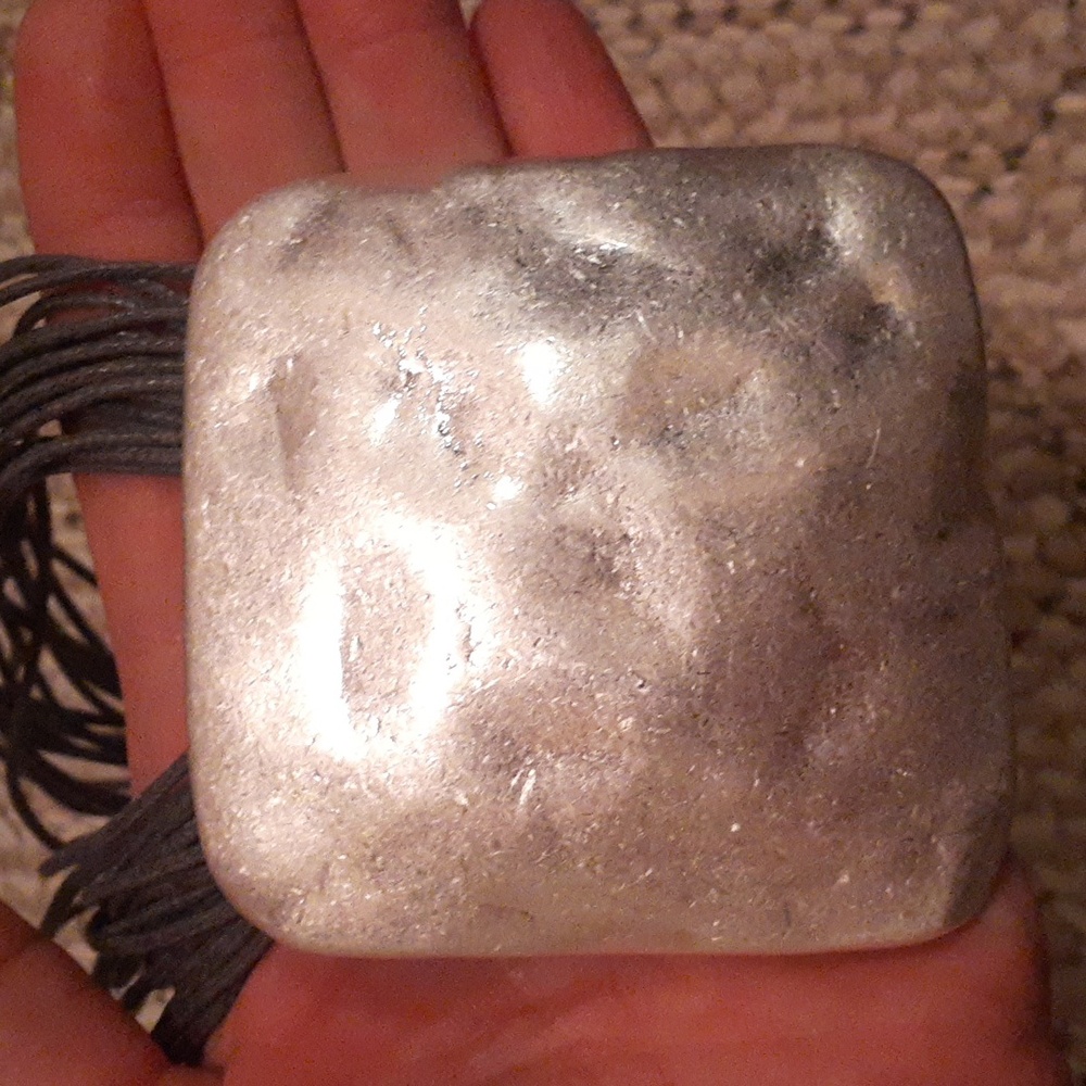 Silver Oversized Statement Necklace. - image 5